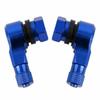 2PCS CNC Motorcycle 90 Degree Angle Wheel Tire Stem Tubeless Valve Aluminum Easy To Fill And Easy To Use To Check Tire Pressure.