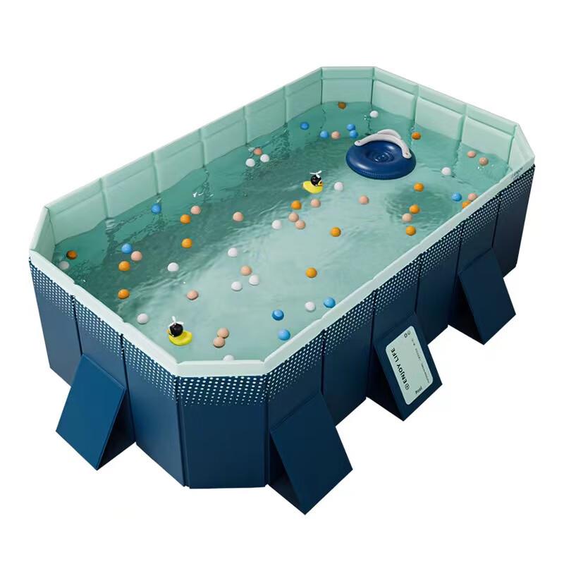 Huanlu Foldable No-Inflation Swimming Pool 185x138x53cm