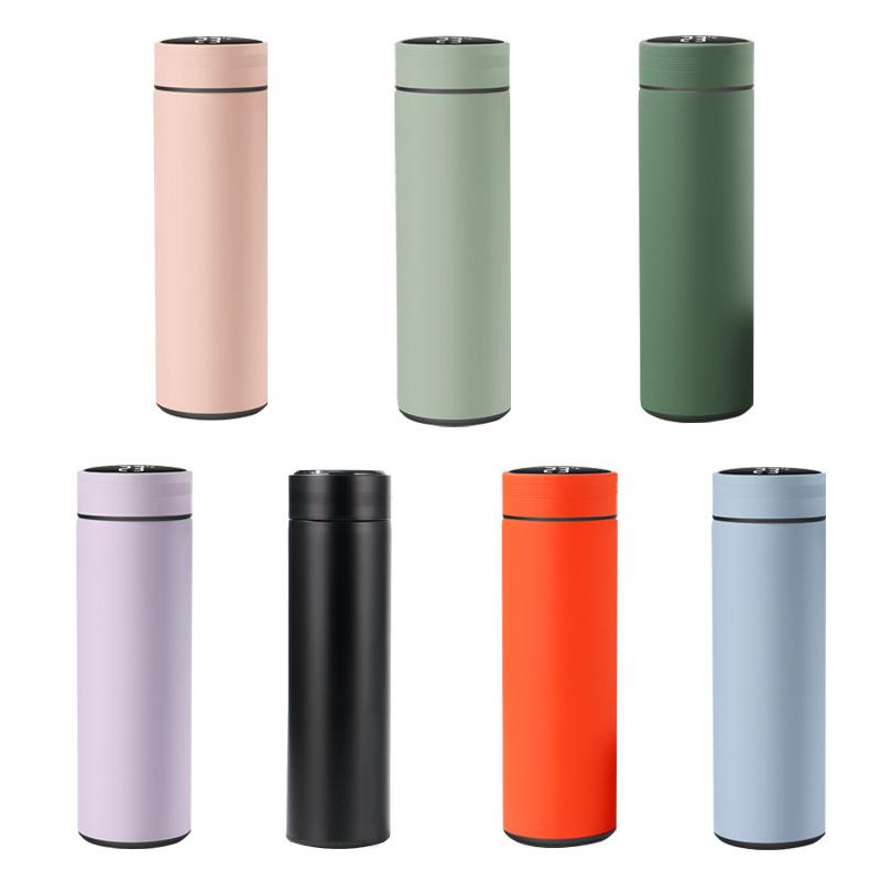 Classic Intelligent Display With Replaceable Battery 500ML Hot Water Thermos Thermal Cup Coffee Mug Tea Bottle Office Business
