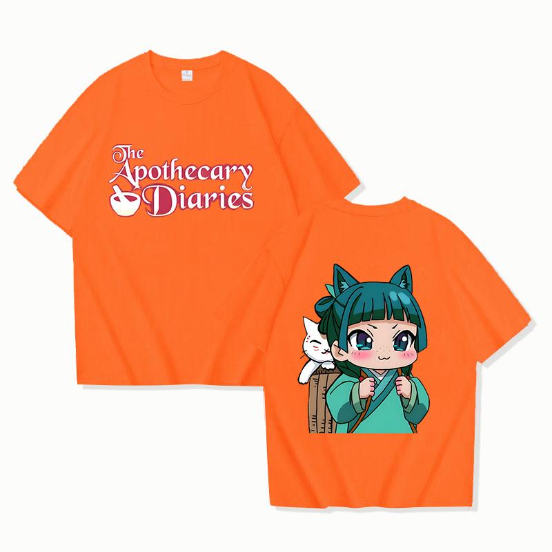 New Anime The Apothecary Diaries Printing T Shirts Women Fashion Short Sleeve T Shirt Unisex Cool Summer Casual Loose T-shirt