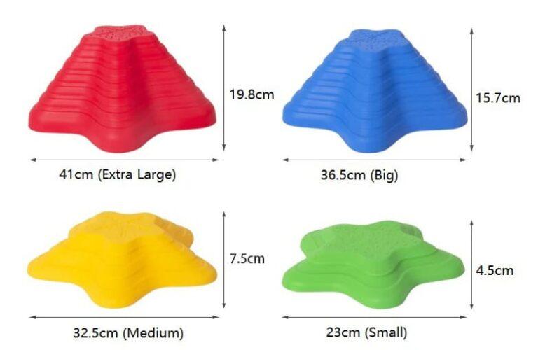 Sensory Path River Stones Childrens Balancing Stones Stepping Stones Motor Skills and Coordination Starfish 11 Pcs