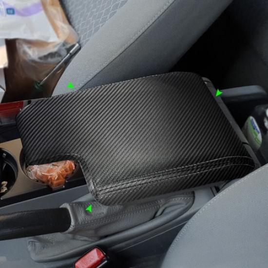 For BMW 3 Series E46 1998-2005 Carbon Leather Center Armrest Console Box Cover