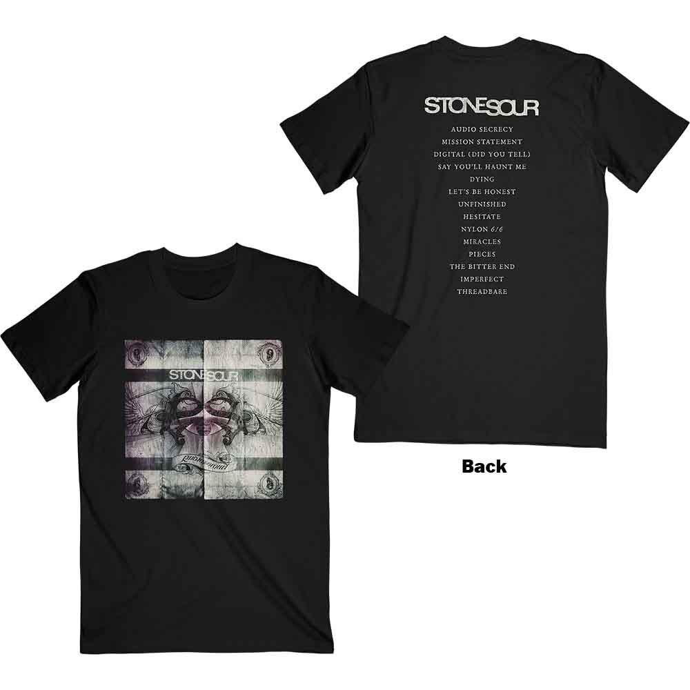 Stone Sour Audio Secrecy Square T-Shirt Black New Unisex T-Shirt S