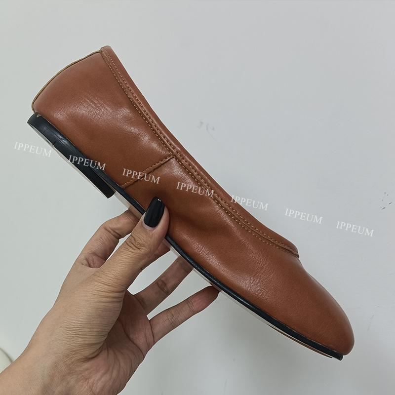 Fashion IPPEUM Tabis Shoes Black Ballets Flats Split Toe Shoes Women Mary Janes Plus Size 44 Dress Loafers Ballerina Zapato Mujer