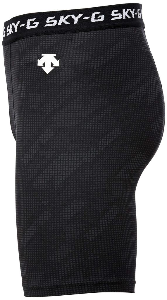 Descente Small Tights, Moisture-Wicking, Quick-Drying, Stretch, UPF15, DVB-7900P, Black,