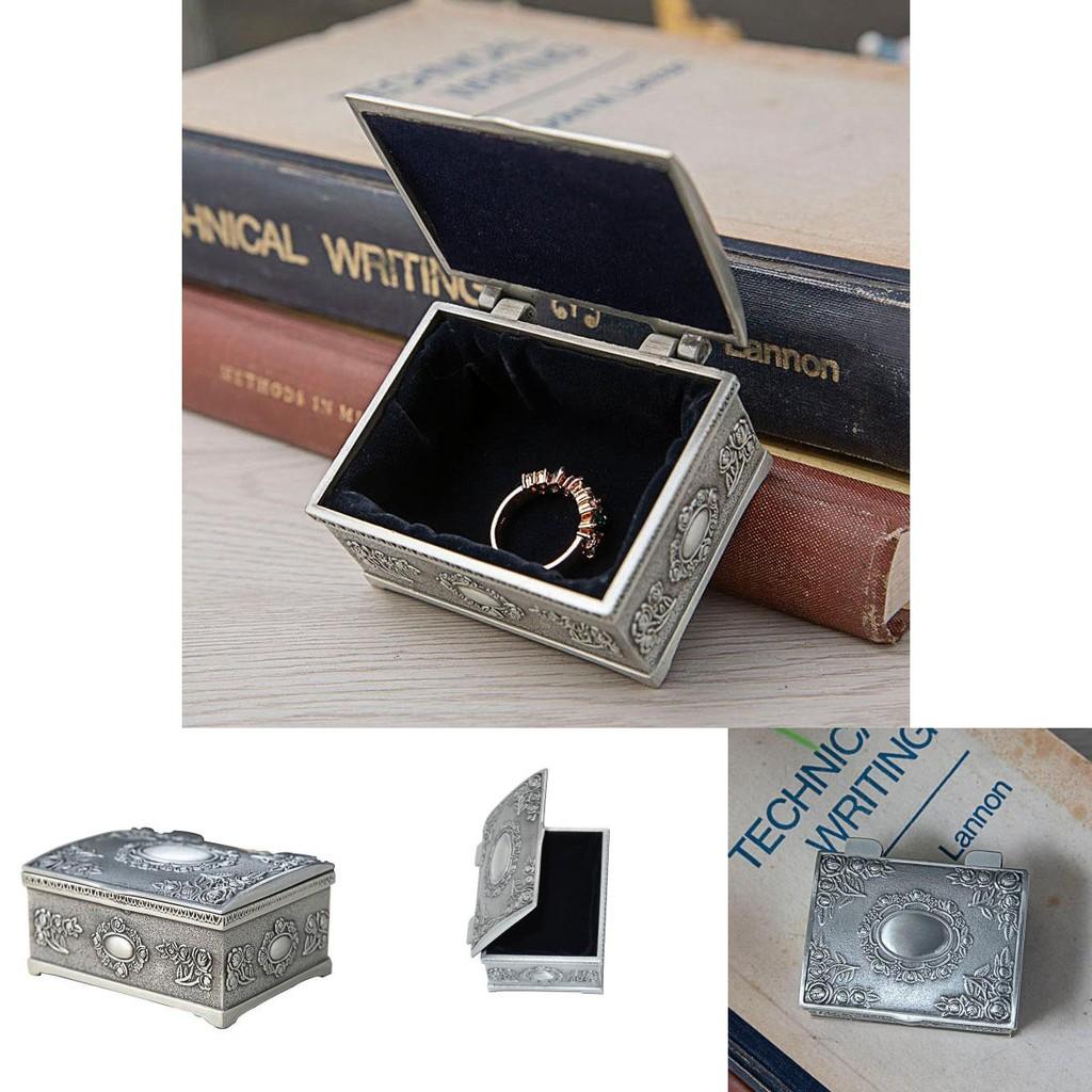 Charming Small Rose Flower Design Jewelry Box For Rings Earrings Necklaces Gifts