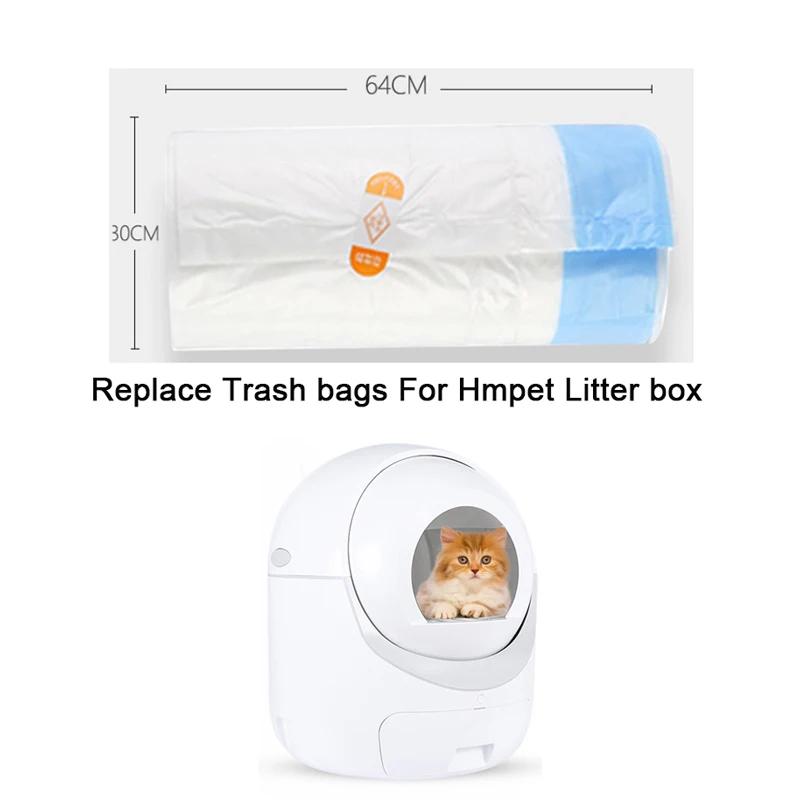 Orginal cat litter box trash bag 1 roller 20 pieces bags for Hmpet automatic cat litter box pet supplies