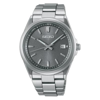 [Orologio] Orologio da Uomo Argento Seiko Selection Serie S Premium Acciaio Inossidabile Radio Solare SBTM347