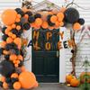 Orange Black Balloons Garland Halloween Orange Confetti Latex Ballon Arch Kit Candy Birthday Party Baby Shower Decoration Globos