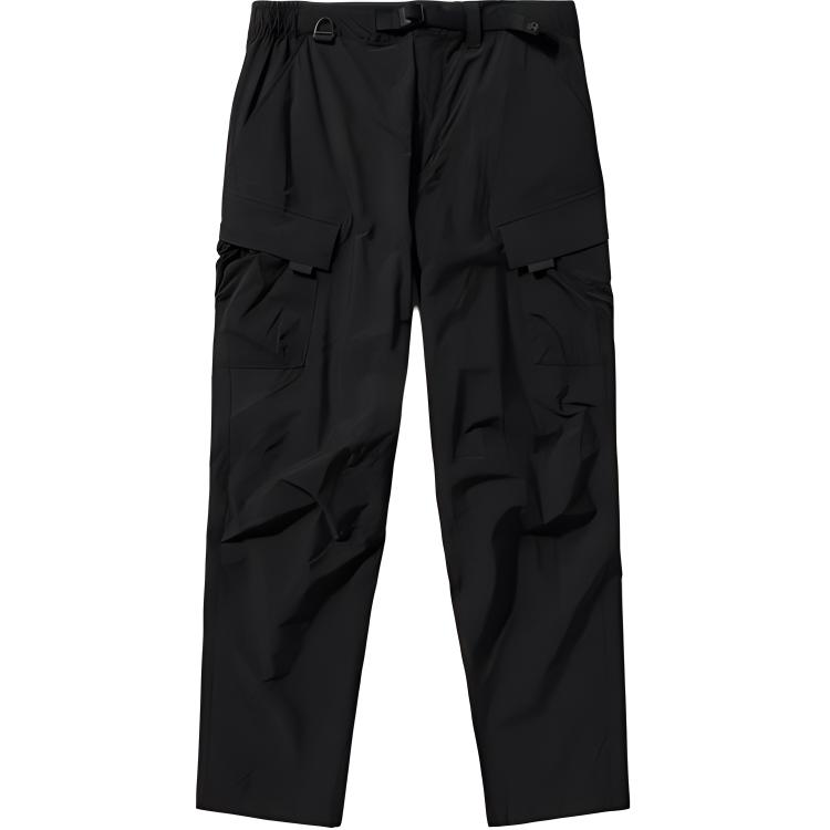 Timberland SS24 Solid Color Outdoor Sports Elastic Quick-Dry Cargo Pants Men Pants Black A6VBT-001