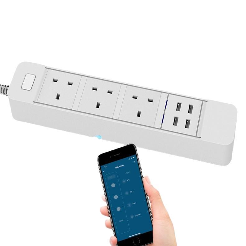 Tuya Smart WiFi Power Strip with USB and High-Power Air Conditioner Compatibility