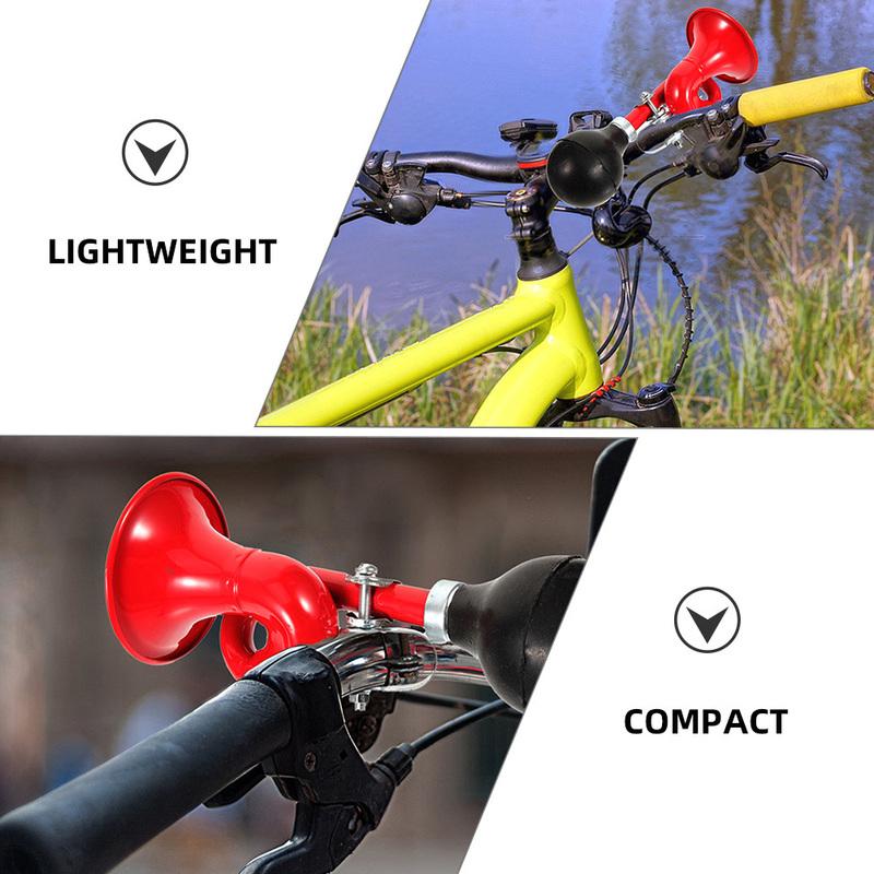 2Pcs Vintage Bike Horn Compact Handlebar Horn Loud Clear Sound Safety Warning for Road Mountain Bike Accessory