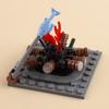Medieval Military Castle Siege Machines Building Blocks Battering Ram Bonfire Catapults Weapons Rack Armor Helmets Bricks Toys