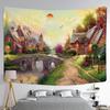 Van Gogh Oil Painting Wall Tapestry Multi Pattern Soft Background Home Decor Multi Size Wall Hanging Aesthetic
