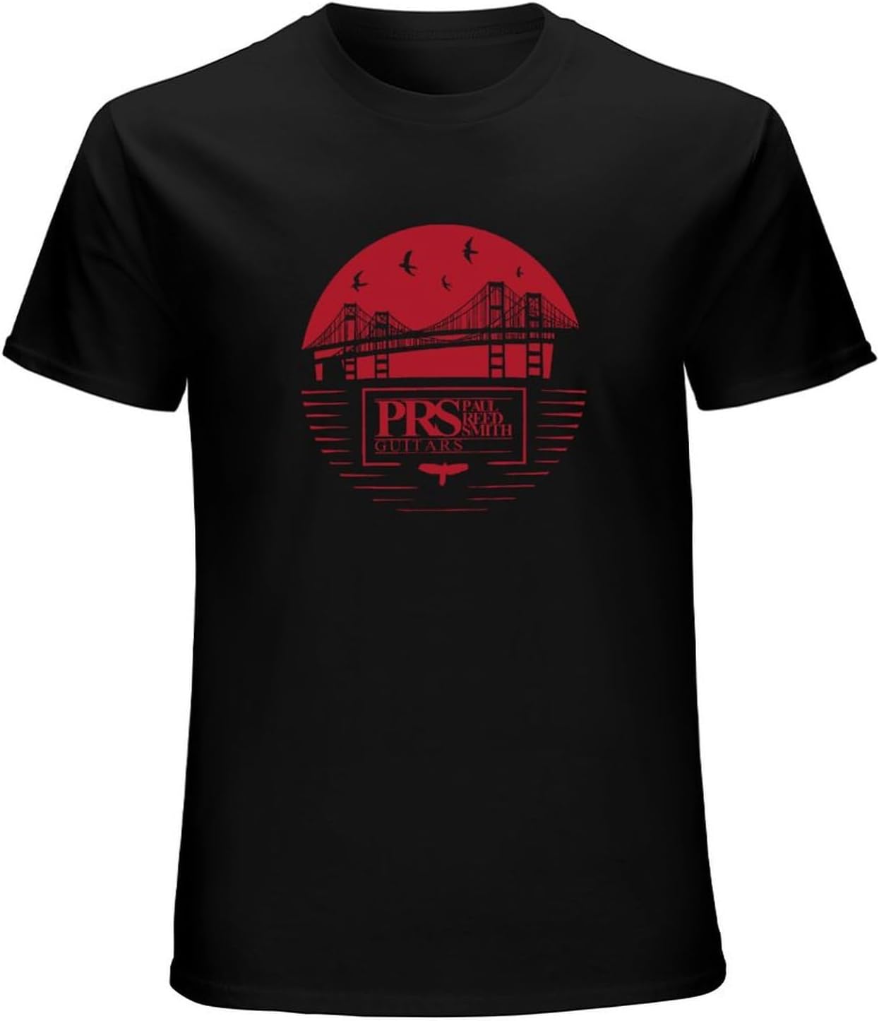 Men s T Shirt Men s PRS Paul Reed Smith Bay Bridge Tee T Shirt Button Closure L чёрный