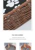 Handgefertigtes gewebtes Katzenbett & kleiner Hundezwinger - Für alle Jahreszeiten, waschbar, Anti-Rattan-Design
