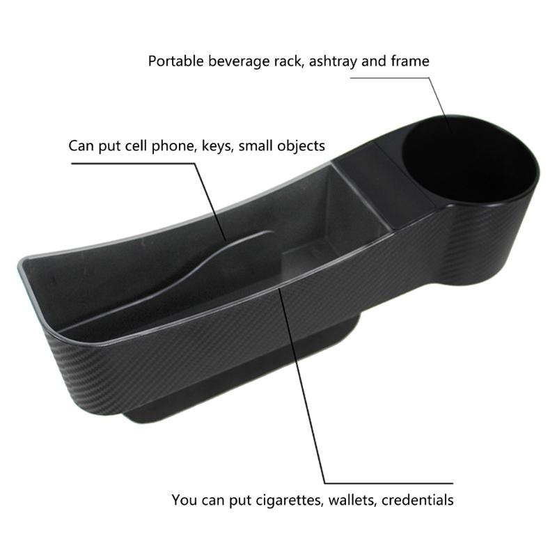 Car Storage Tools Black Auto Car Seat Gap Catcher Filler Storage Box Pocket