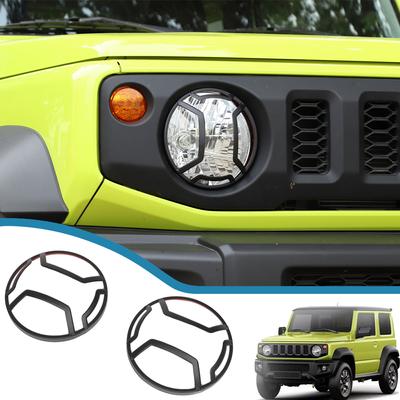 Lamp Hoods for Suzuki Jimny JB64 JB74    2022 2023 Car Front Headlight Light Lamp Cover Iron Exterior Accessories