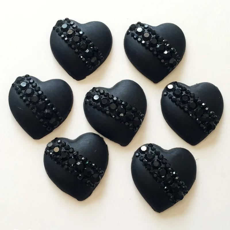 wholesale diy heart-shaped resin rhinestones wedding accessories scrapbook wedding decoration  rhinestone