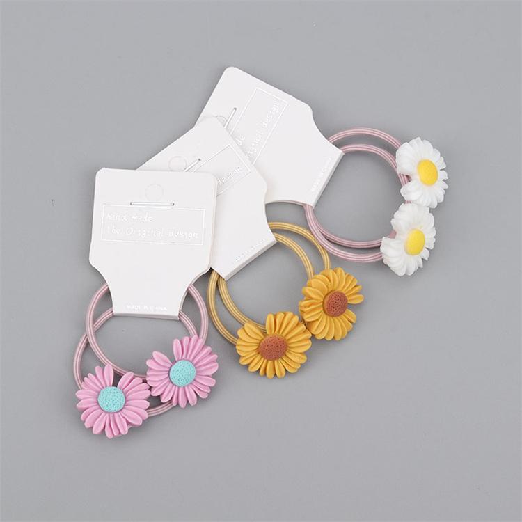 Bestseller New Kids Colorful Daisy Hair Accessories Sweet Girls Hair Ring Band Elastic Hair Ropes for Children