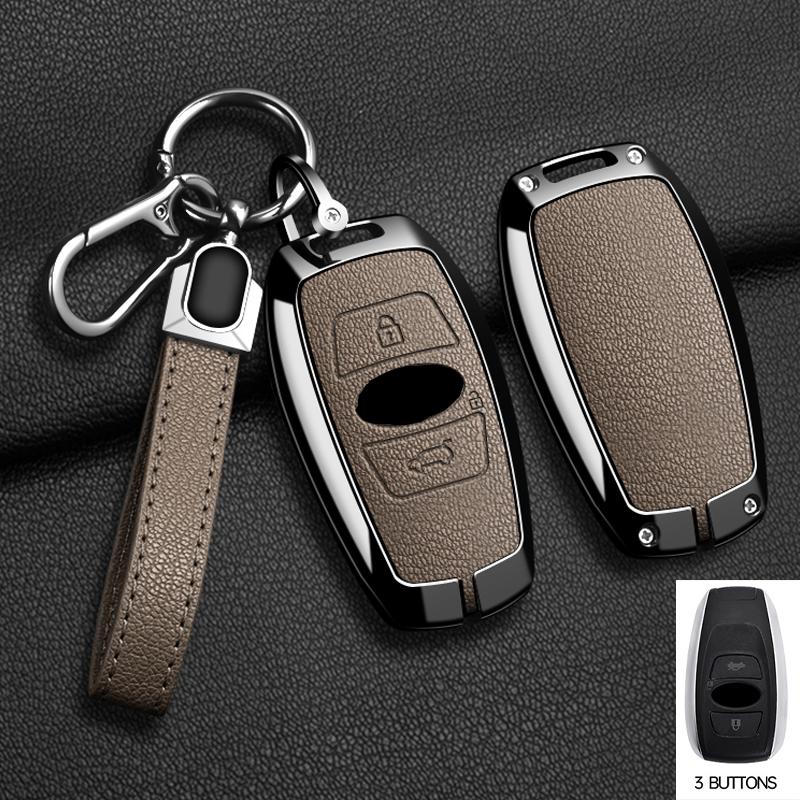 Zinc Alloy Car Key Case Cover Keychain For Subaru BRZ XV SV Forester Legacy Outback Crosstrek Impreza WRX Ascent Key Accessories