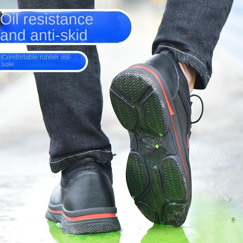 Isolierte Schuhe Ölbeständige Sicherheitsschuhe Stahl Baotou Anti-Smashing und pannensichere Arbeitsversicherungsschuhe