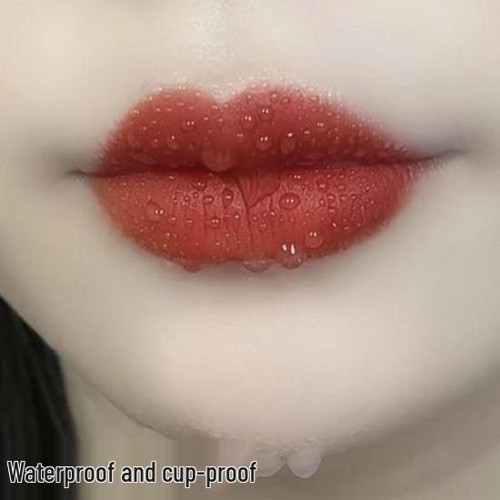 Cinnamon Milk Tea Non-Fading Waterproof Lipstick: Non-Stick, Bare Face Friendly, Instant Delivery