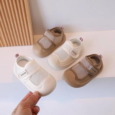 Modische Kinderschuhe für 1-3 Jahre alte Kinder Atmungsaktive Weiche Sohle Atmungsaktives Mesh Rutschfest Abriebfest Lauflernschuhe Babymädchenschuhe