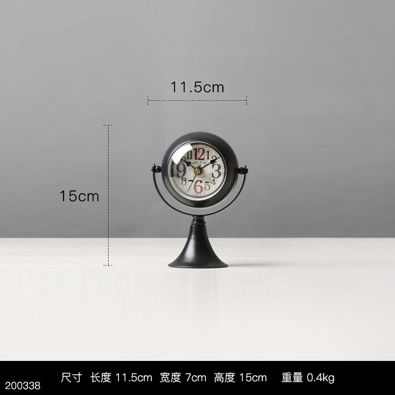 

Light luxury wrought iron silent clock ornament, living room entrance decoration clock