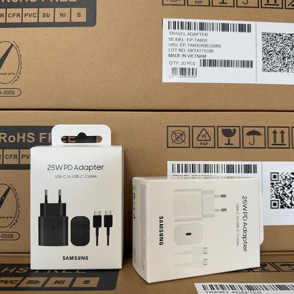 Samsung 25W TA800 PD Travel Adapter EU (with USB-C to USB-C Cable)