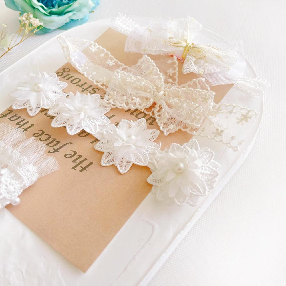 

Кружевные ленты для волос с бантом Реквизит для фотографий Симпатичная лента