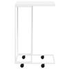 VidaXL Side Table with Wheels White 40x30x63.5cm Engineered Wood 343099