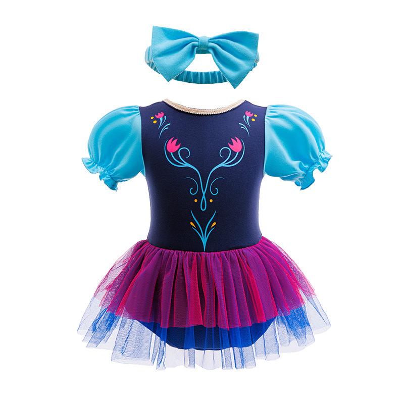 

Летний комбинезон-юбка принцессы для девочки - от новорожденной до 1 года 12-18 Months