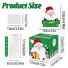 Santa Pattern Claus Paper Gift Box Money Box Christmas Decor Atmosphere Prop