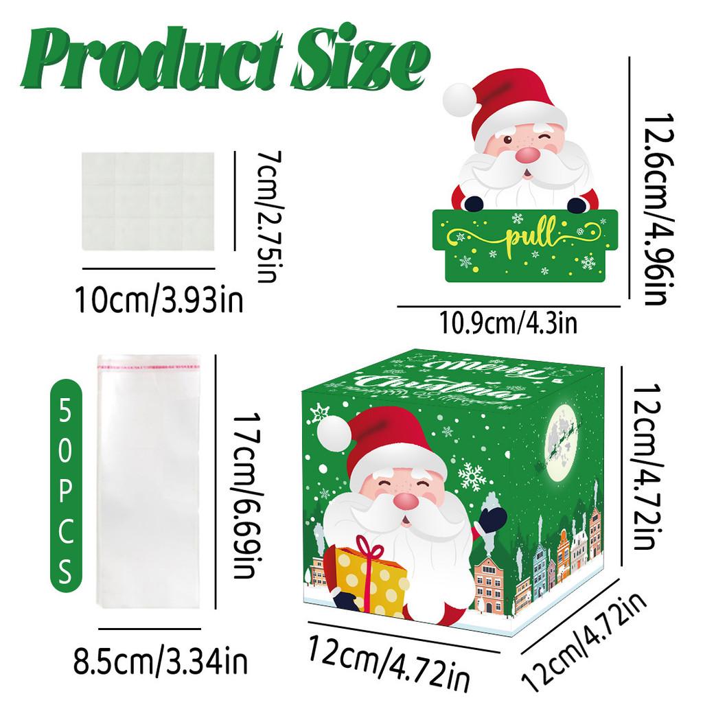 

Holiday Gift Box With Santa Theme For Christmas Party Decor And Gift Packaging