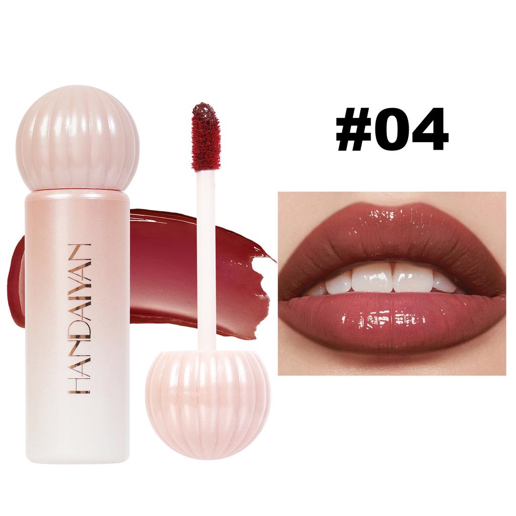 8 Colors Mirror Lip Glaze Highly Pigmented Long-lasting Moisturizing and Nourishing Lip Gloss Liquid Lipstick Women's Cosmetics