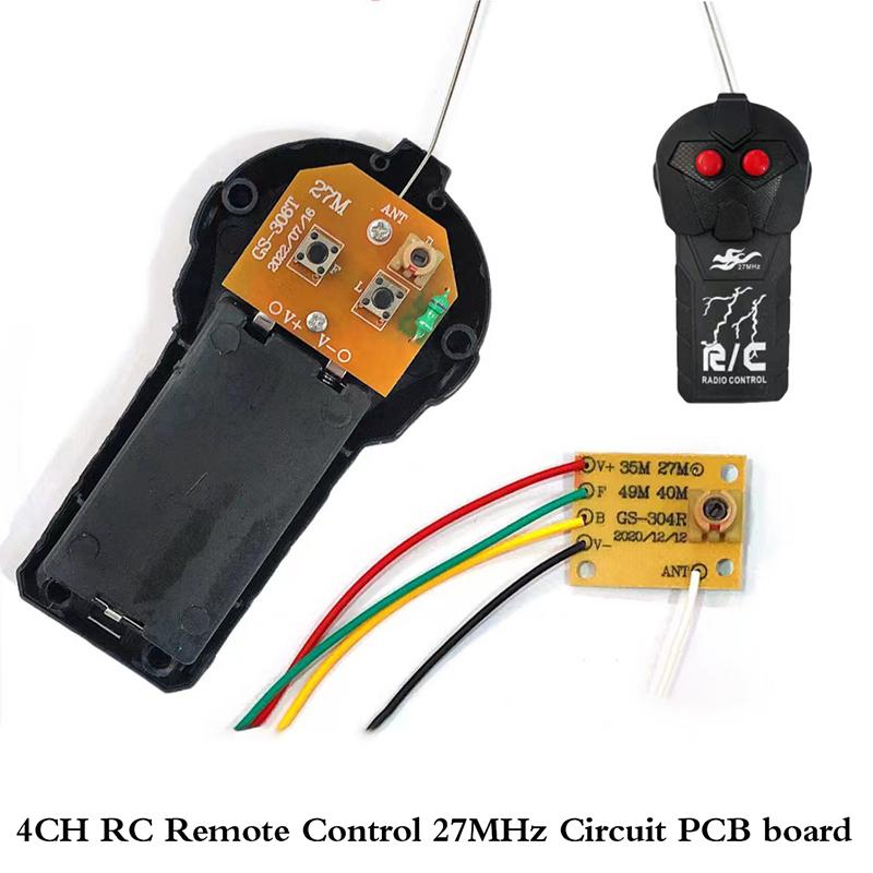 2Ch 27Mhz Two-Channel Transmitter Receiver Board Radio System For Toy Car