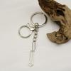 Hollow Cross Keychain: Creative Metal Pendant for Backpack