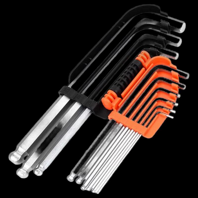 NHZHIW 9-Piece Extended Ball-End Metric Hex Key Set