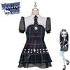 Vestido de Cosplay da Frankie Stein de Monster High Com Material Macio de Nylon Para Role Play de Anime