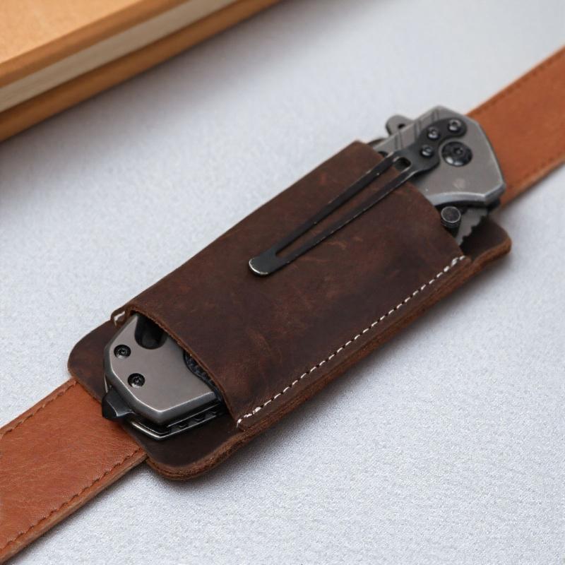 Multifunctional Outdoor Tool Belt Holsters Leather Waist Hanging Tool Cutter Cover Compact Draw Cutter Carriers Enduring
