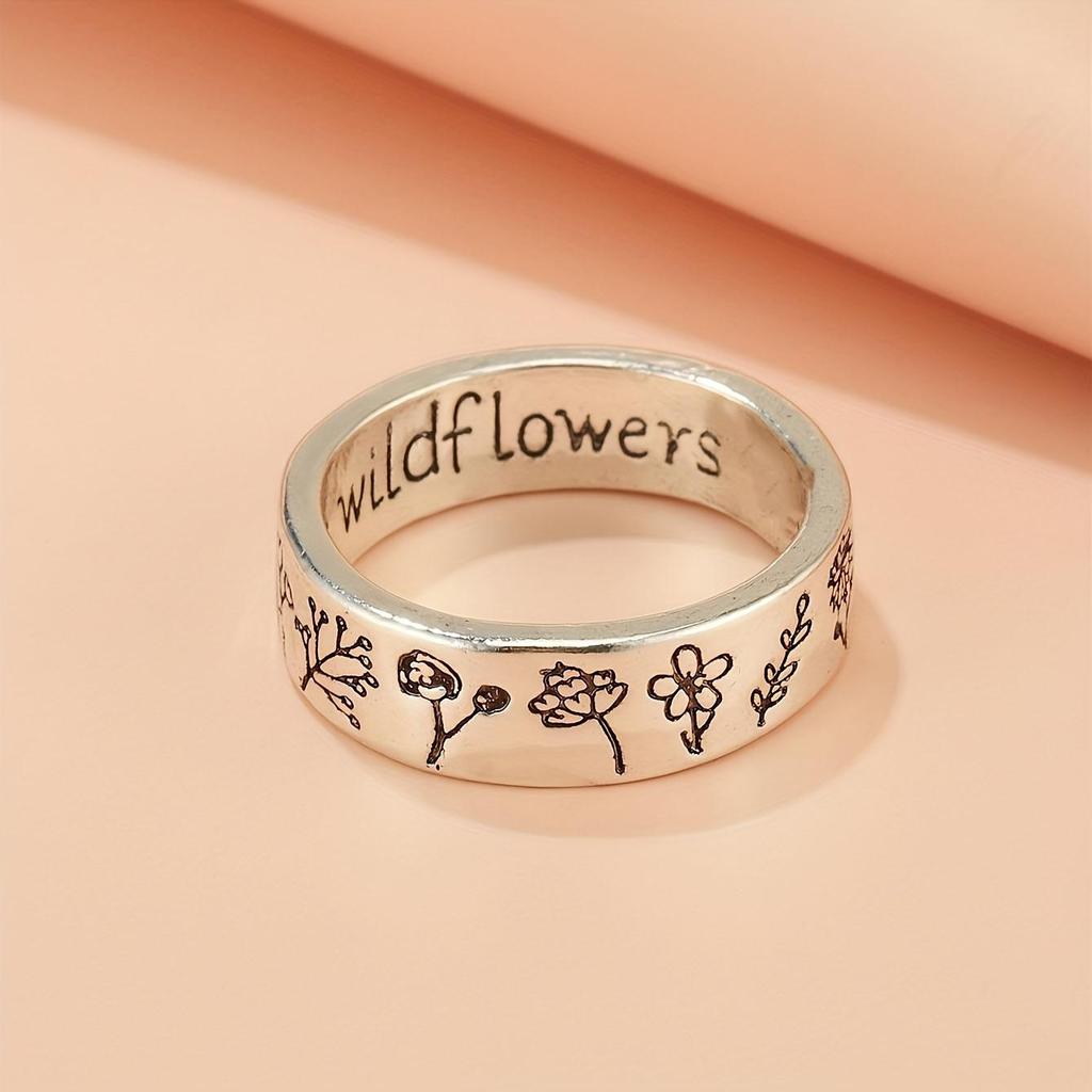 European & American Wildflower Dandelion Ring