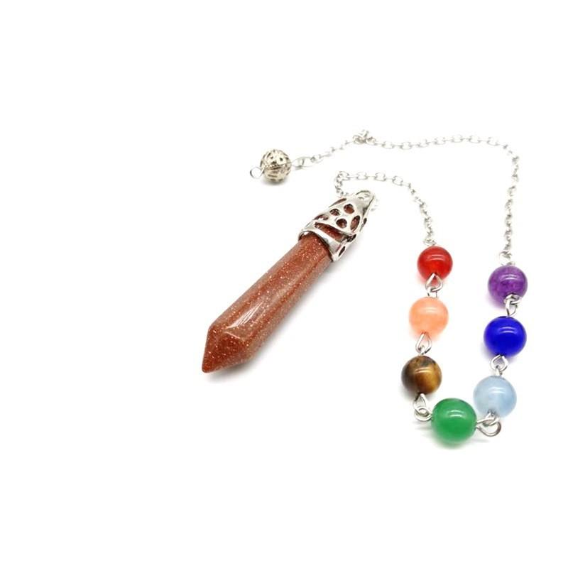 Natural Stone Crystal Agate Hexagonal Column Necklace Jewelry Accessories Pendant Pendulum Pendant L05