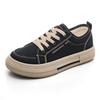 Spring and autumn new canvas shoes women's versatile flat-soled white shoes breathable student cloth shoes women's shoes autumn models