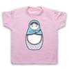 Russian Doll Retro Matryoshka Wooden Nesting Toy Cool Kids Childs T-Shirt