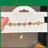 Flower Jewelry Womens Fashion Gold Plated Zircon Hand Chain For Gift