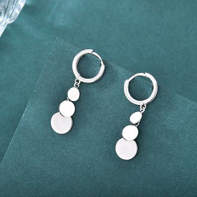 Sterling Silber Elegante Quaste Ohrringe frauen Winter Einfache Spezielle-Interesse Design Ins Hohe Gefühl Ohrringe S92 500 Set Ohrringe