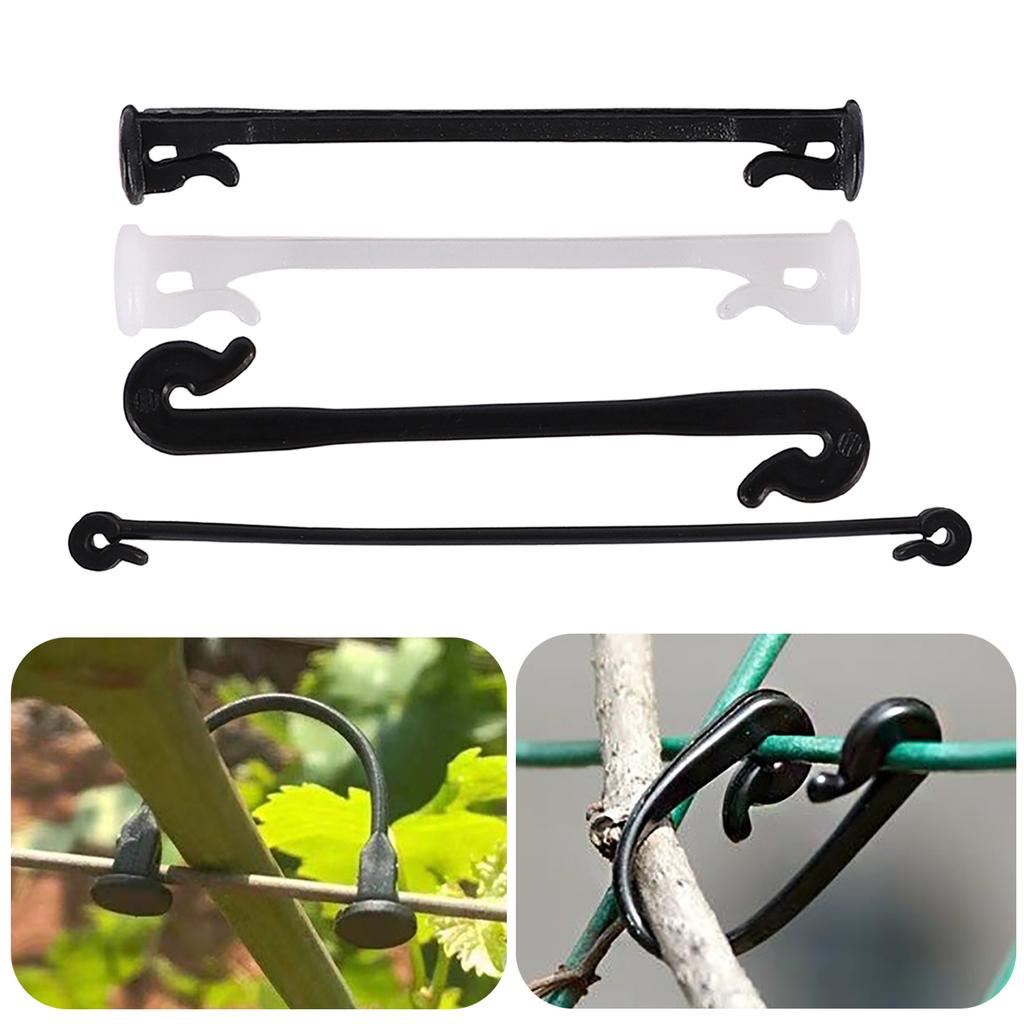 1000Pcs Vines Lashing Hook Grape kiwi Cucumber Tomato Stem Fasten Clips Vegetable Fruit Branch Tied Buckle Climbing Supporting