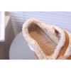New Winter Korean Fashion Girls' Retro Clog Shoes – Soft-Sole Warm Fuzzy Booties with Plush Lining, Outdoor Wear