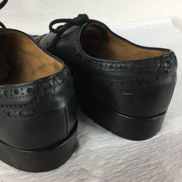 80'ler-90'lar Vintage REGAL HERITAGE Kanat Uçlu Tam Delikli İş Ayakkabısı Siyah beden 25.0 Erkek(KULLANILMIŞ)